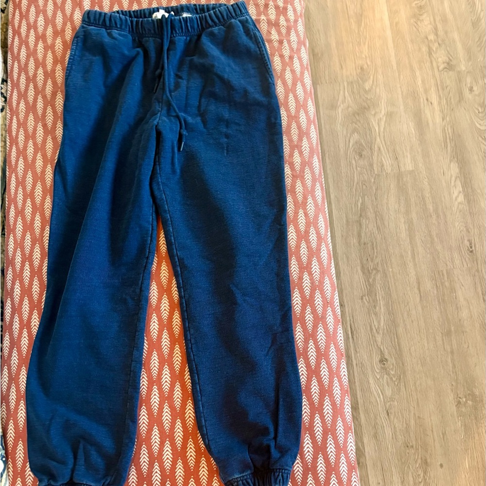 Womens Navy Blue Jogger Sweatpants